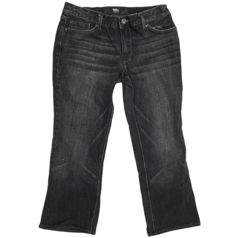 Mossimo Bootcut Jeans Womens Size 8 Gray Denim Cotton Blend Casual Retro Y2K